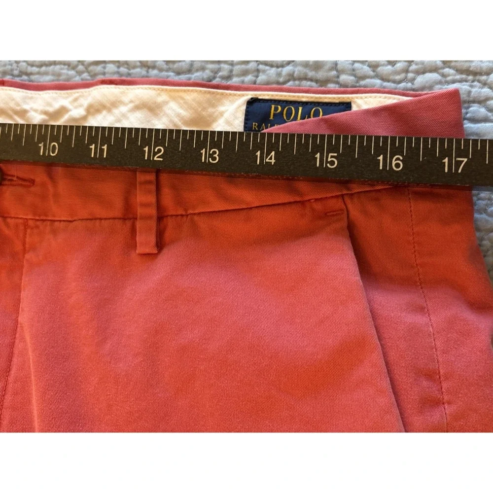 Polo Ralph Lauren Men's 34x30 (29) Stretch Classic Fit Pants Pink Chino Khaki